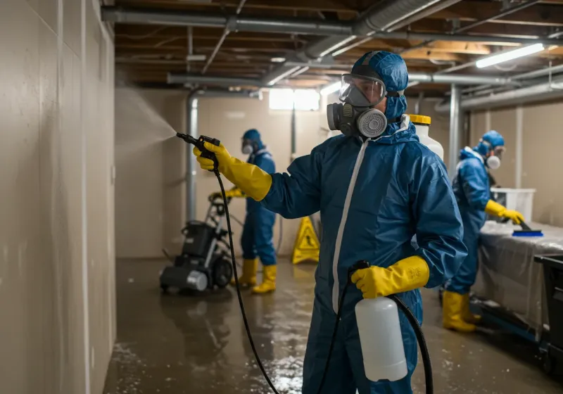 Basement Sanitization and Antimicrobial Treatment process in Sunland Park, NM